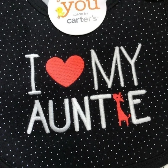 NWT Carter 3 pcs Long Sleeve Bodysuit w 3 pcs bibs - Picture 2 of 9